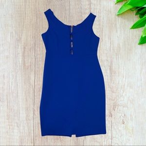 🔴 Bodycon Navy Blue Dress